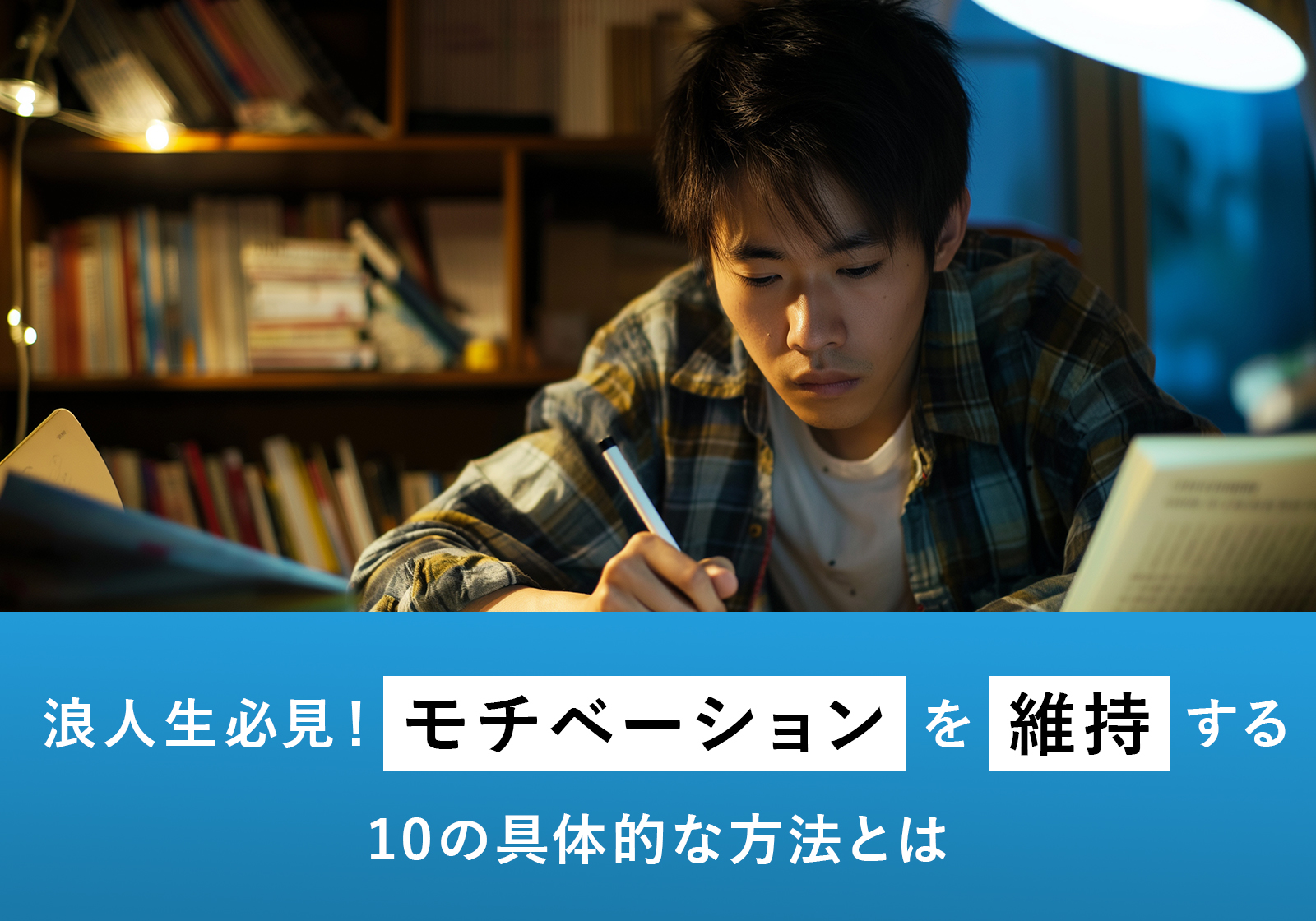 「浪人生必見！モチベーションを維持する10の具体的な方法とは」サムネイル画像