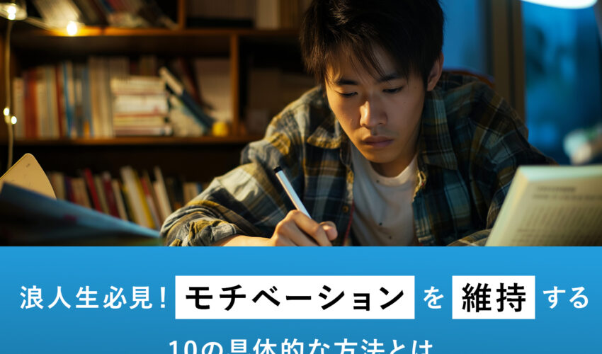 浪人生必見！モチベーションを維持する10の具体的な方法とは